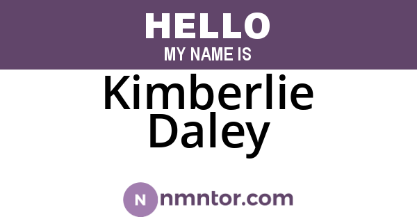 Kimberlie Daley