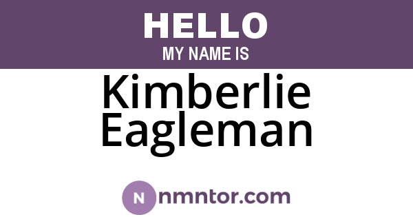 Kimberlie Eagleman