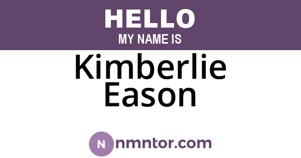 Kimberlie Eason