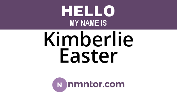 Kimberlie Easter