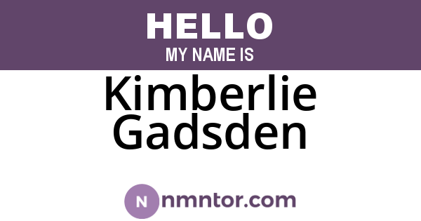 Kimberlie Gadsden