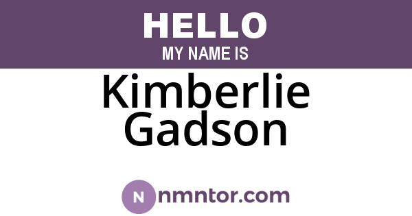 Kimberlie Gadson