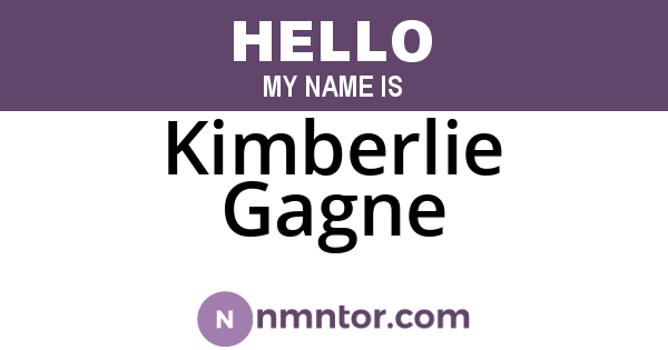 Kimberlie Gagne