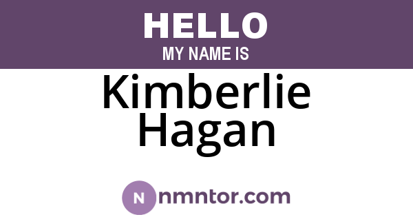 Kimberlie Hagan