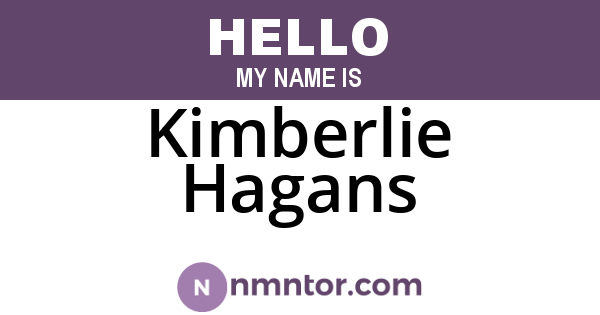 Kimberlie Hagans