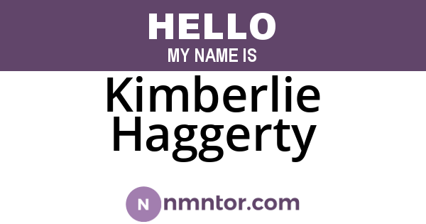 Kimberlie Haggerty