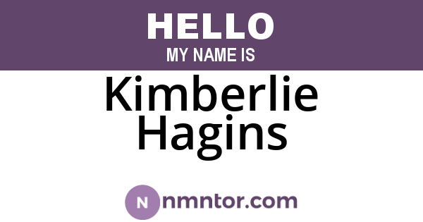 Kimberlie Hagins