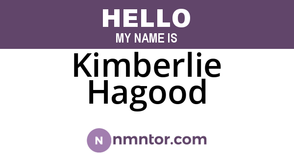 Kimberlie Hagood