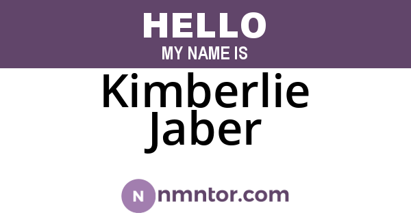 Kimberlie Jaber