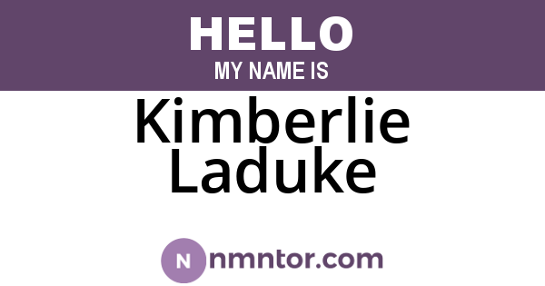Kimberlie Laduke