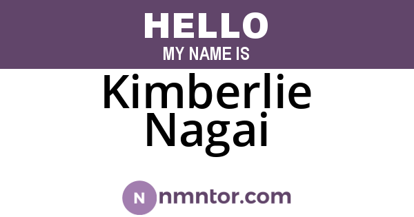 Kimberlie Nagai
