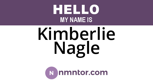 Kimberlie Nagle
