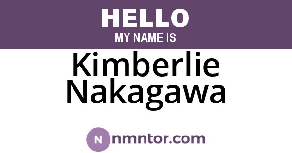 Kimberlie Nakagawa