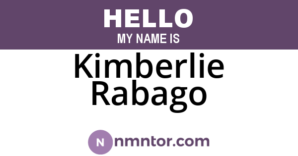 Kimberlie Rabago