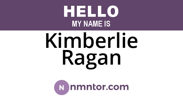 Kimberlie Ragan