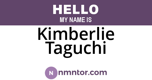 Kimberlie Taguchi