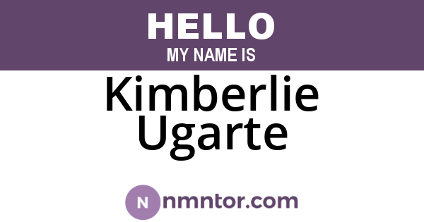 Kimberlie Ugarte