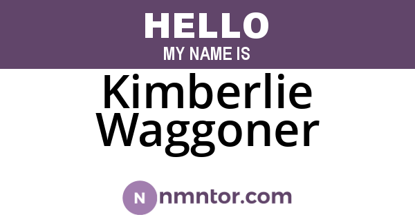 Kimberlie Waggoner