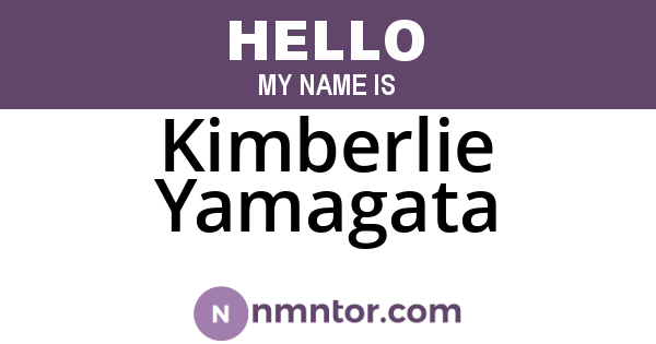 Kimberlie Yamagata