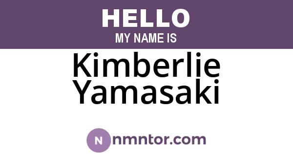 Kimberlie Yamasaki