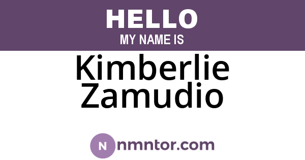 Kimberlie Zamudio