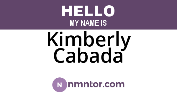 Kimberly Cabada