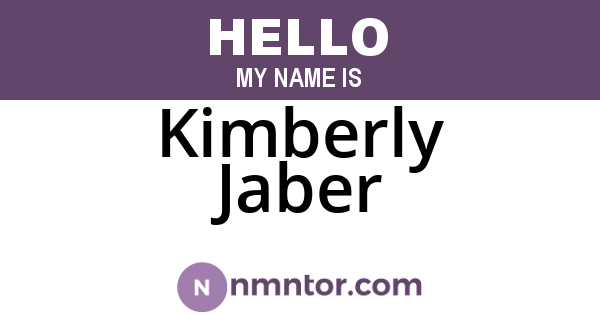 Kimberly Jaber