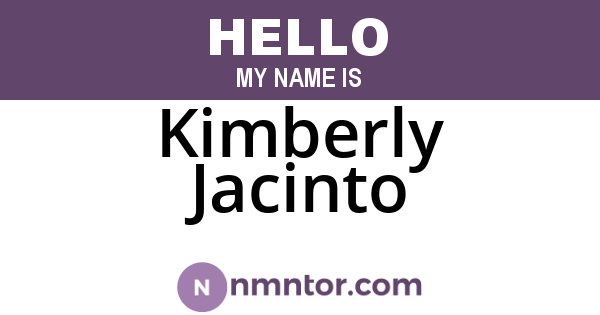 Kimberly Jacinto