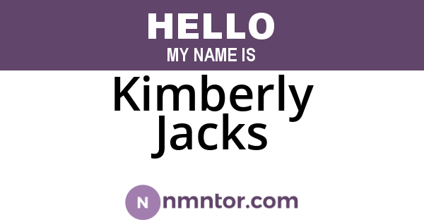 Kimberly Jacks