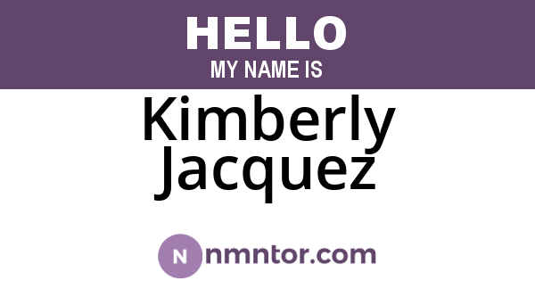 Kimberly Jacquez