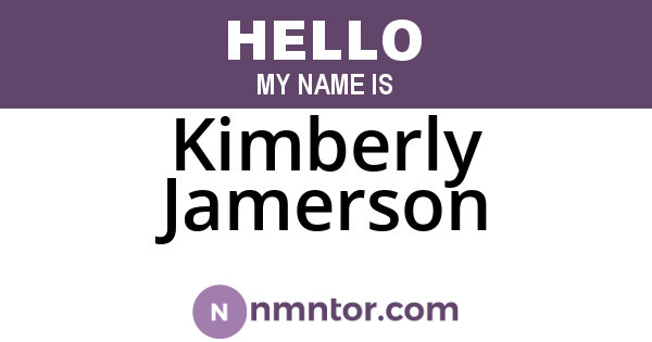 Kimberly Jamerson