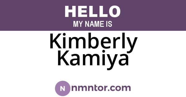 Kimberly Kamiya