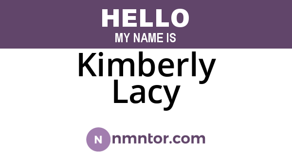 Kimberly Lacy