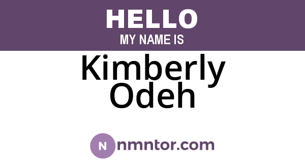 Kimberly Odeh