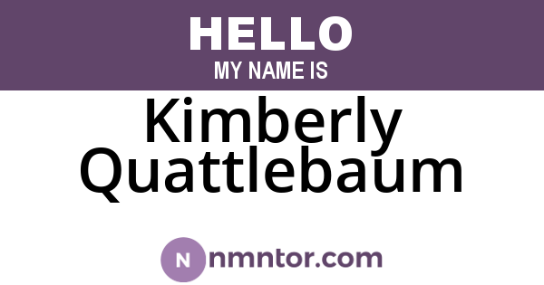 Kimberly Quattlebaum