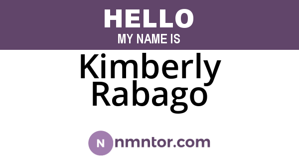 Kimberly Rabago