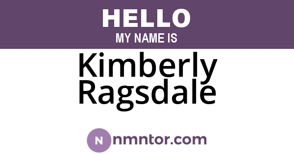 Kimberly Ragsdale