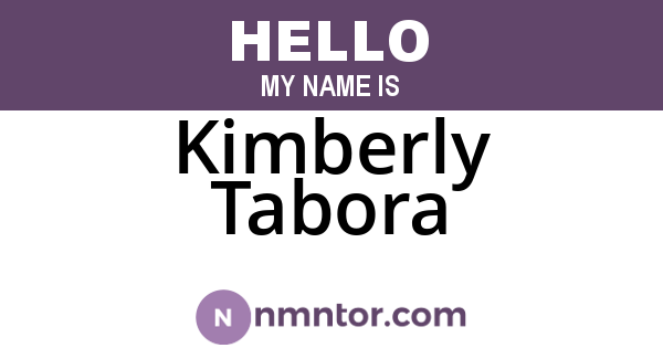 Kimberly Tabora