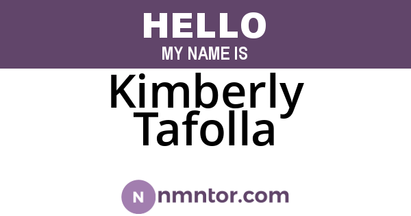 Kimberly Tafolla