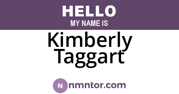 Kimberly Taggart