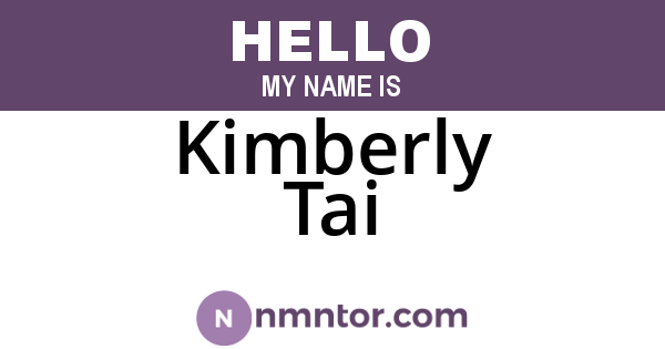 Kimberly Tai
