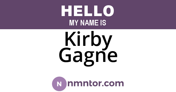 Kirby Gagne