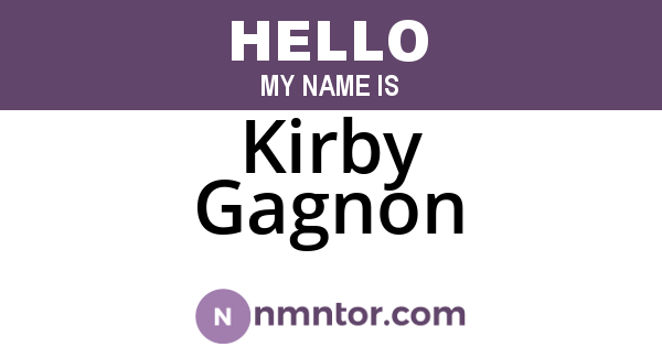 Kirby Gagnon