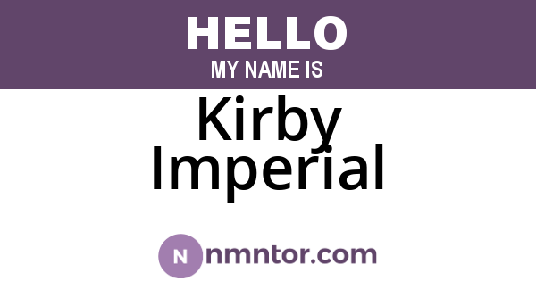 Kirby Imperial