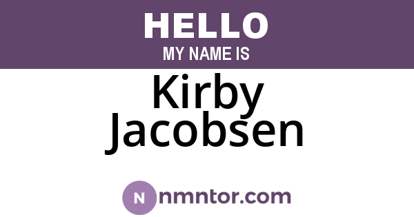 Kirby Jacobsen