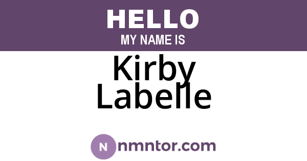 Kirby Labelle
