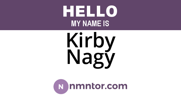 Kirby Nagy