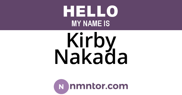 Kirby Nakada