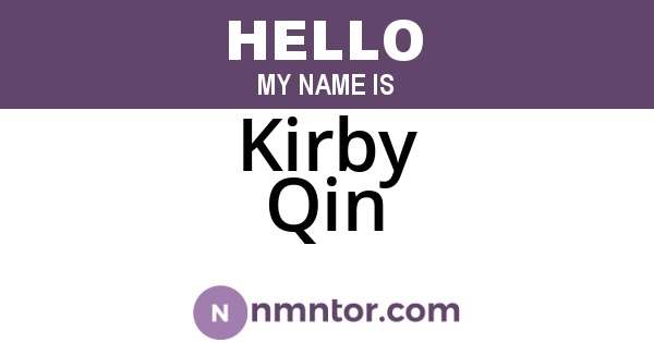 Kirby Qin