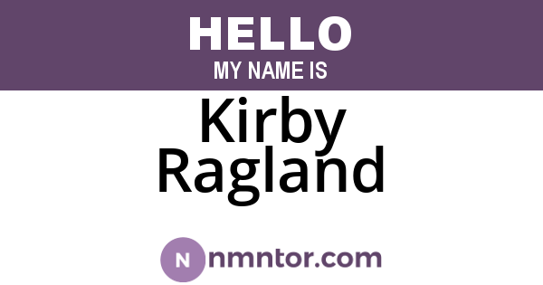 Kirby Ragland
